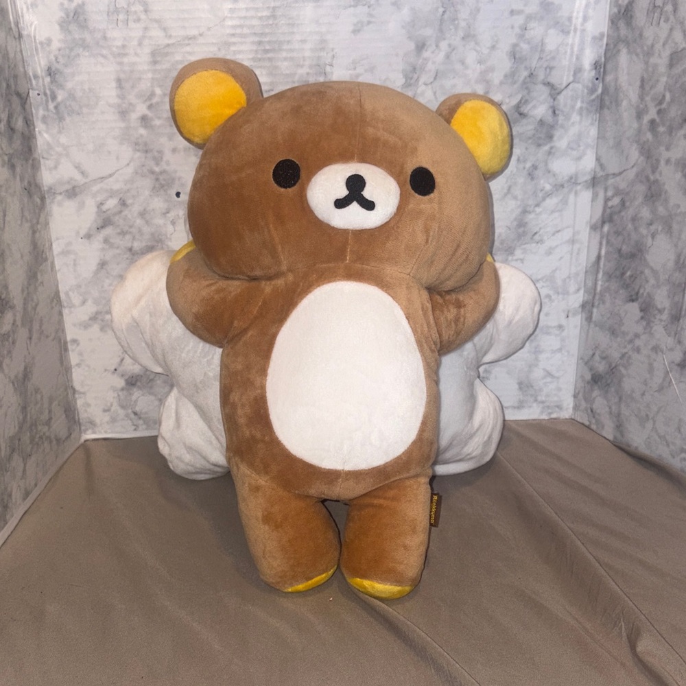 San-X Rilakkuma Angel Wings Plush Brown Bear Stuffed Animal Toy Kawaii